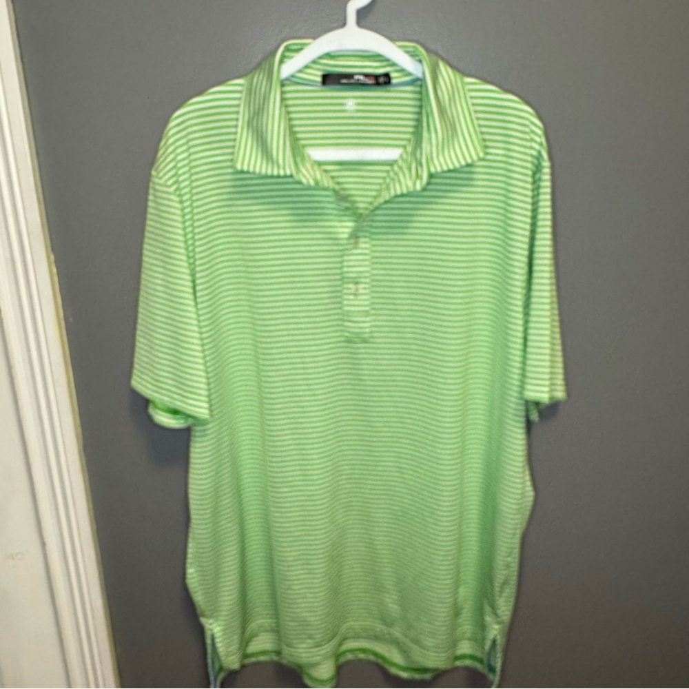 Ralph Lauren Mint Green Striped Polo Shirt